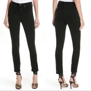 NWT Veronica Beard 10” skinny Kate Jeans forest green size 31